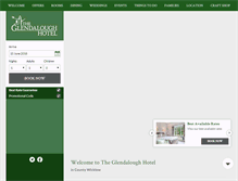 Tablet Screenshot of glendaloughhotel.com